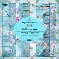 Paper Favourites Shabby Chic Wood 6x6 Paper Pack