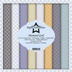 Paper Favourites Diamond Grid 6x6 Paper Pack