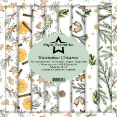 Paper Favourites Watercolour Christmas 6x6 Paper Pack