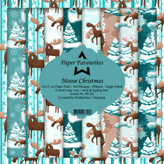 Paper Favourites Moose Christmas 6x6 Paper Pack