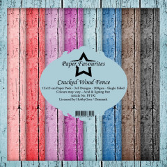 Paper Favourites Cracked Wood Fence 6x6 Paper Pack