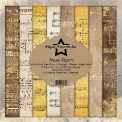 Paper Favourites Music Papers 12x12 Inch Paper Pack
