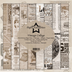 Paper Favourites Vintage Collage 12x12 Paper Pack