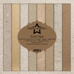 Paper Favourites Kraft Papers 12x12 Inch Paper Pack