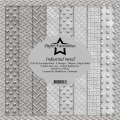 Paper Favourites Industrial Metal 12x12 Paper Pack