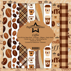 Paper Favourites Coffee 12x12 Paper Pack