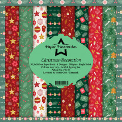 Paper Favourites Christmas Decoration 12x12 Paper Pack