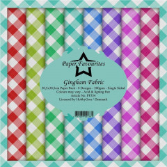 Paper Favourites Gingham Fabric 12x12 Paper Pack