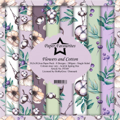 Paper Favourites Flowers and Cotton 12x12 Paper Pack