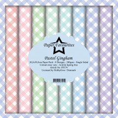 Paper Favourites Pastel Gingham 12x12 Paper Pack