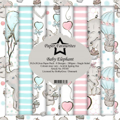 Paper Favourites Baby Elephant 12x12 Paper Pack