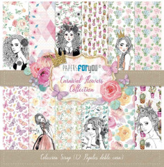 Carnival Flowers 12x12 Paper Pack
