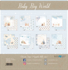 Baby Boy World Mini Scrap Paper Pack
