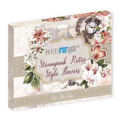 Papers for You Die-Cuts - Steampunk Retro Style Flowers