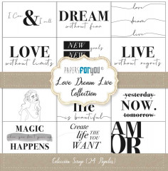 Love Dream Live 12x12 Paper Pack