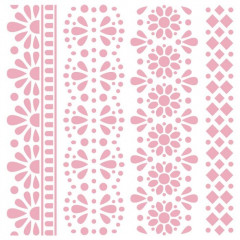 Mask Stencil - Garden Party Traditional Lace Borders