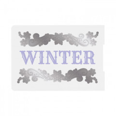 Cut and Embossing Folder - Glittering Snowflakes Hello Winter