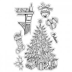 Clear Stamps - Twas the Night Before Stockings by the Fire