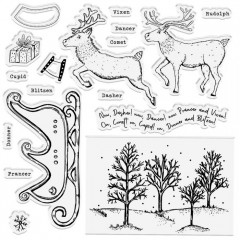 Clear Stamps and Die - Twas the Night Before Build-A-Sleigh