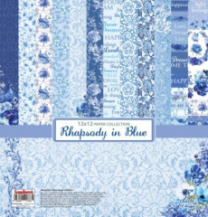 Rhapsody in Blue 12x12 Paper Collection