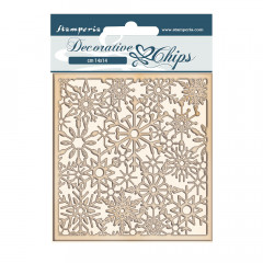 Stamperia Decorative Chips - Winter Tales Snowflakes