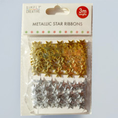 Simply Creative Metallic Star Ribbon