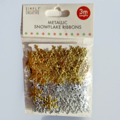 Simply Creative Metallic Snowflake Ribbon