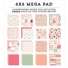 Welcome Baby Girl 6x6 Mega Paper Pad