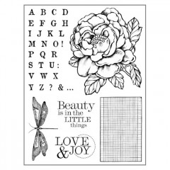 Cling Stamps - Peony