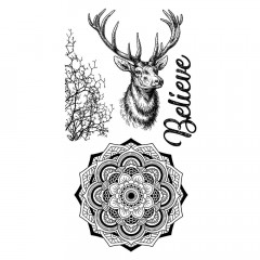 Cling Stamps - Cosmos Deer