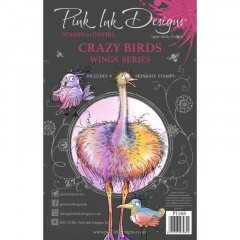 Pink Ink Designs Clear Stamps - Crazy Birds
