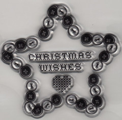 Clear Stamps - Create Christmas - Stern aus Knöpfen