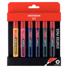 Amsterdam Acrylmarker M Basic Set (6er)