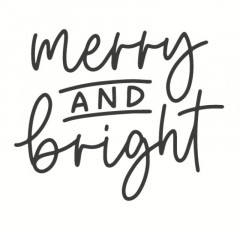 May and Berry Holzstempel - Merry and Bright
