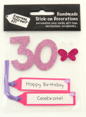 3D StickOn 30 pink