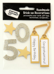 3D StickOn 50 gold