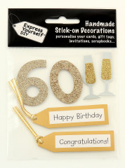 3D StickOn 60 gold
