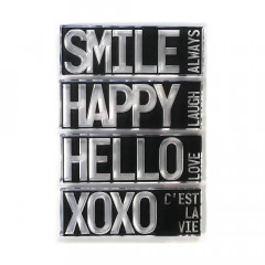 Clear Stamps - Block Words - Hello