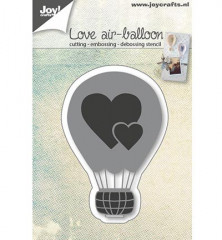 Schneide - und Prägeschablone - Love Air Ballon