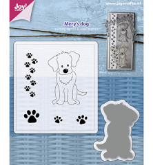 Stanzschablone und Clear Stamps - Mery Dog