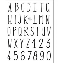 Clear Stamps - Alphabet modern