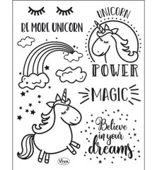 Clear Stamps - Unicorn Power