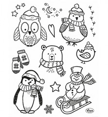 Clear Stamps - Little Winter Friends