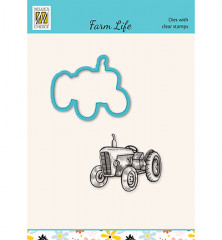 Die Cut and Clear Stamps Set - Farm Life - Traktor