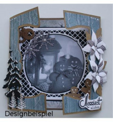 Dutch Card Art Schablone - Fensterkarte