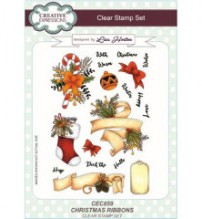 Clear Stamps Set - Christmas Ribbons