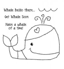 Clear Stamps - Whale Hello