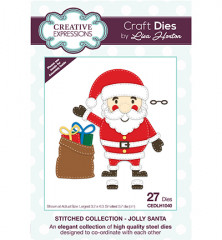 Craft Dies - Stitched Jolly Santa