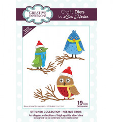 Craft Dies - Stitched Festive Birds