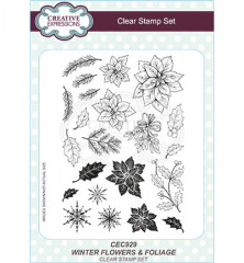 Clear Stamps - Wintery Flowers and Foliage